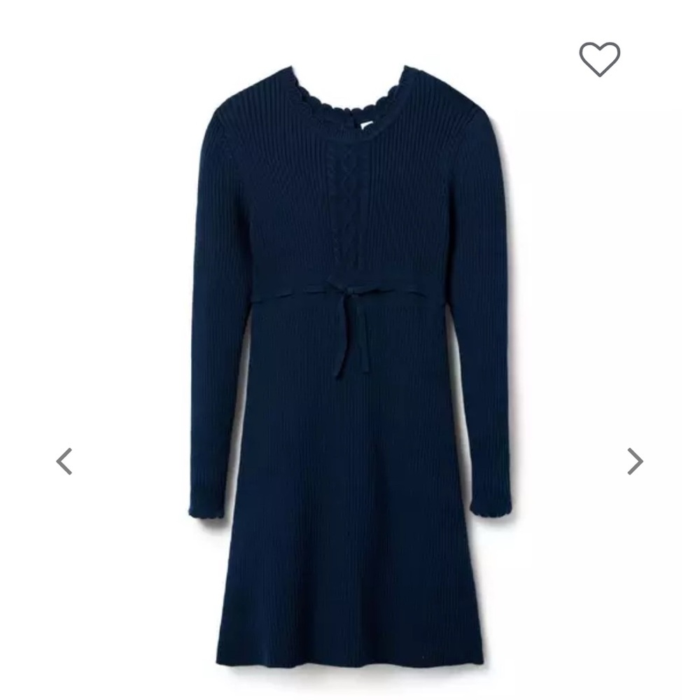 Janie and Jack Ribbed Sweater Dress Size 18 Blue